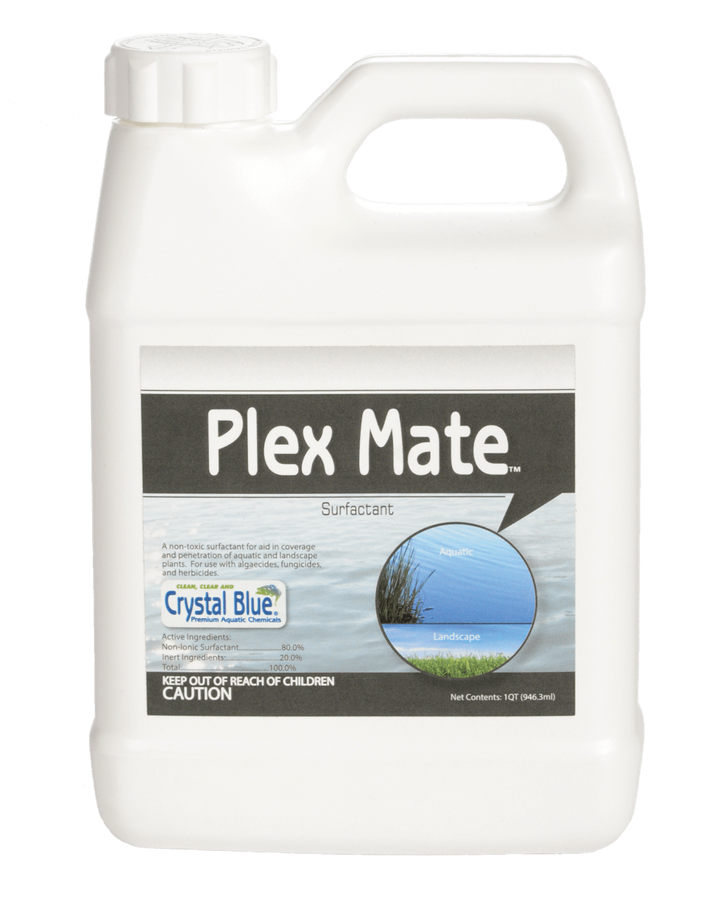 Plex Mate surfactant is used when treating floating weeds