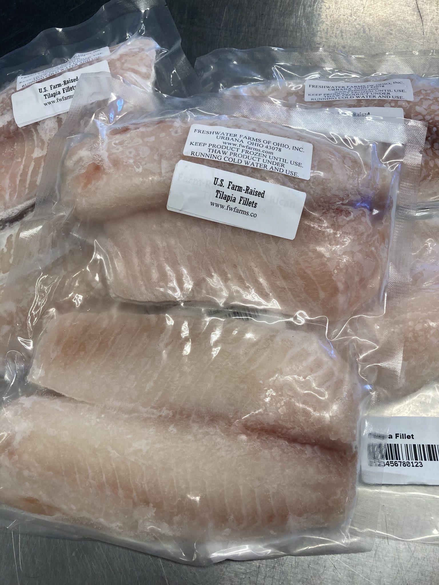 Tilapia (2 Fillets 9 oz. package) Freshwater Farms of Ohio